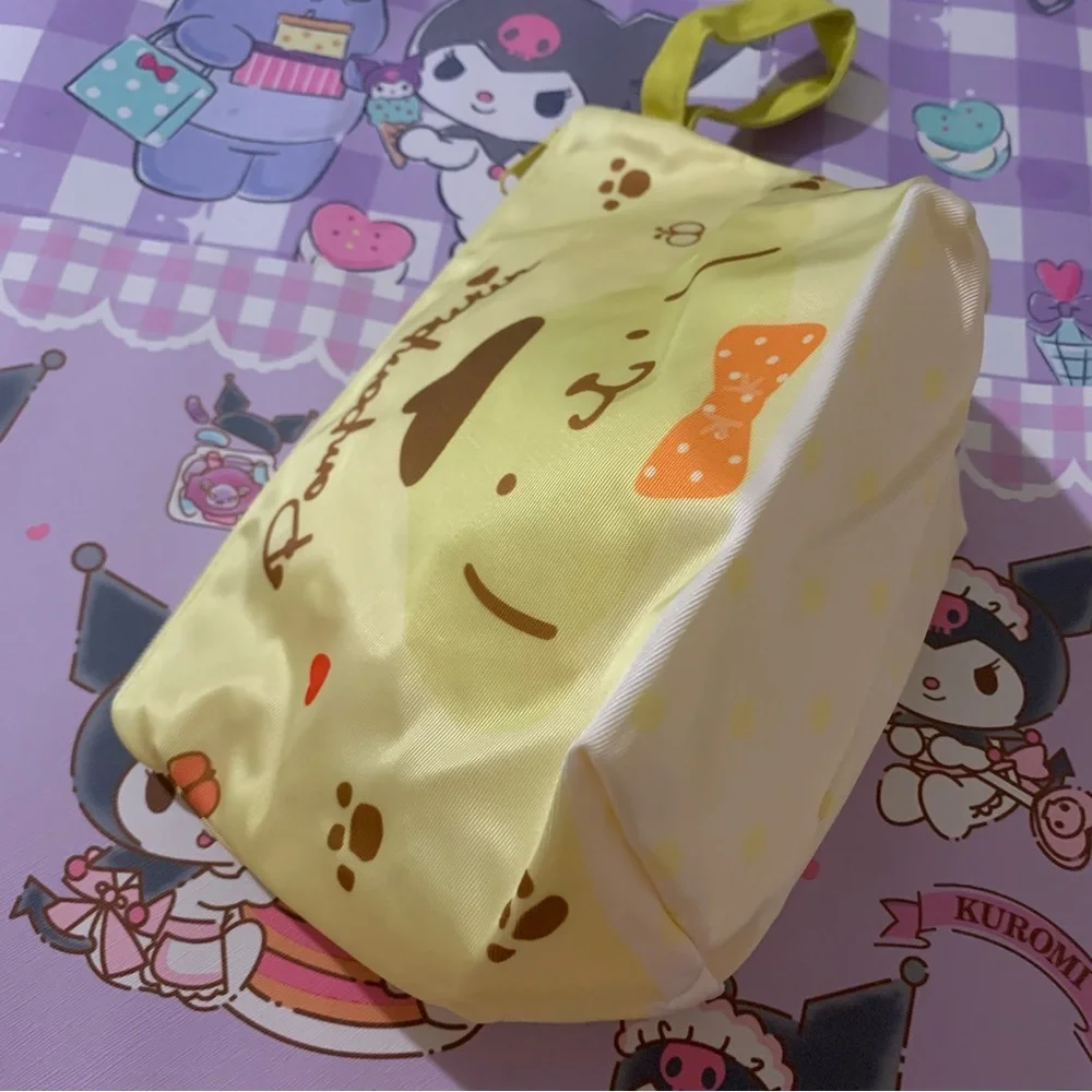 Pompompurin Yellow Lightweight Zip Bag with Wrist Strap
